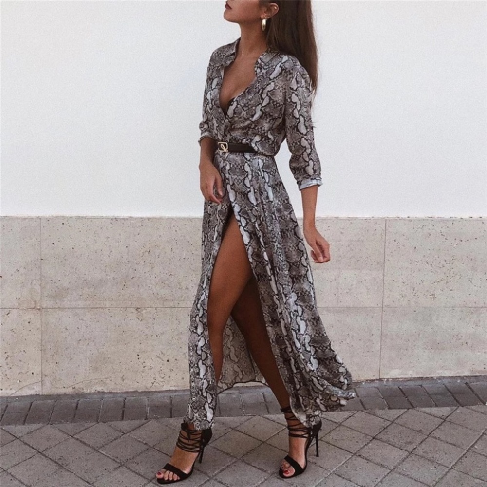 Snake print xl dress